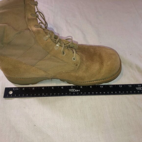 USGI TAN COMBAT LIGHTWEIGHT HOT WEATHER MILITARY sz10.5R TACTICAL BOOTS JD 32 main image 8
